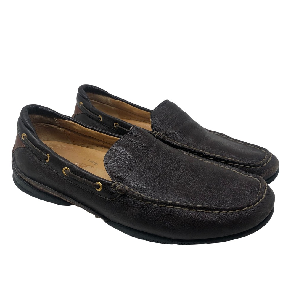 Sperry Top-Sider Loafer Mens 12 Brown Leather Vibram Classic Coastal Heritage